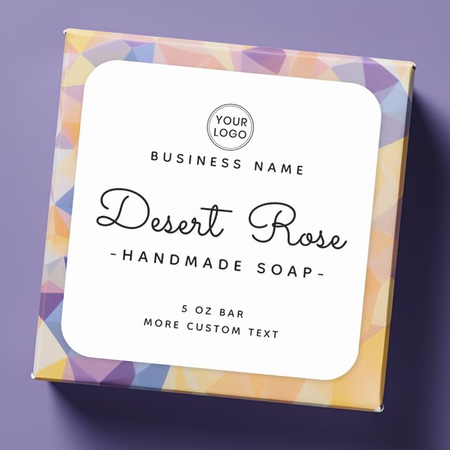 Cute white or any colour square product labels (Cute white or any color square product labels)