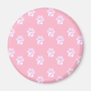 Cute white paws magnet