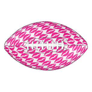 Cute white pink kisses pattern neck tie Case-Mate  Football