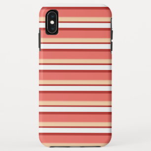 Cute white pink stripes Case-Mate iPhone case