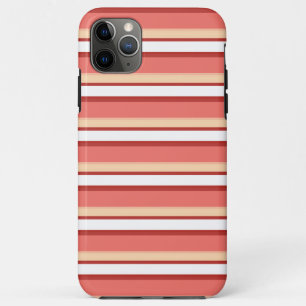 Cute white pink stripes Case-Mate iPhone case