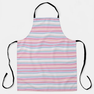 Cute white pinky stripes apron