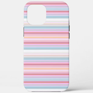Cute white pinky stripes  iPhone 12 pro max case