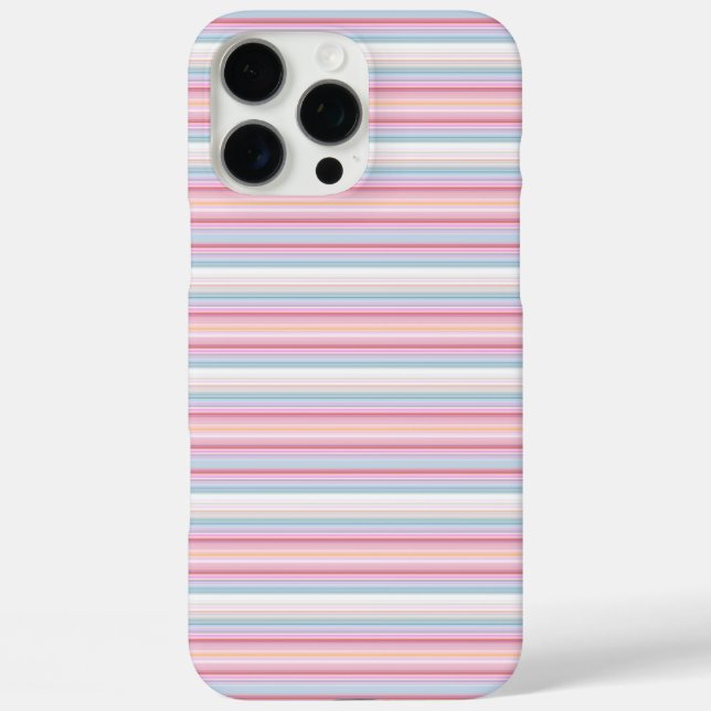 Cute white pinky stripes  Case-Mate iPhone case (Back)