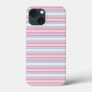 Cute white pinky stripes  iPhone 13 mini case