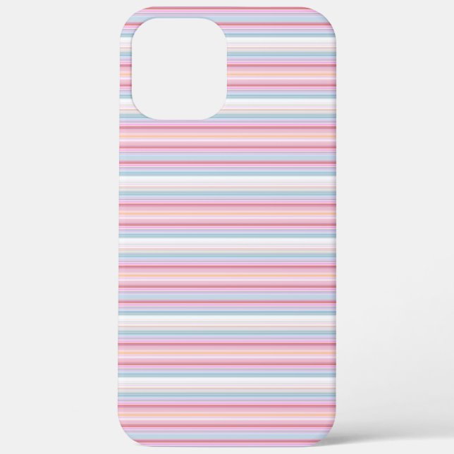 Cute white pinky stripes  Case-Mate iPhone case (Back)