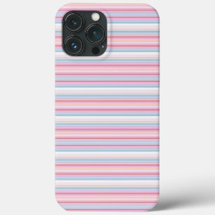 Cute white pinky stripes  iPhone 13 pro max case