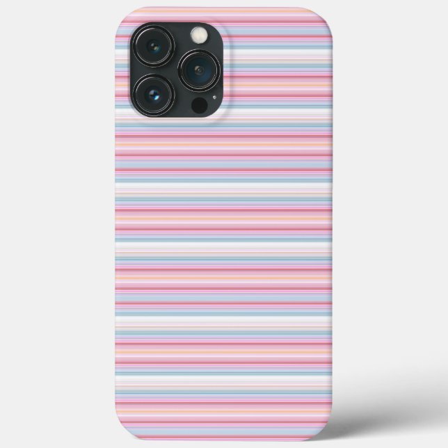 Cute white pinky stripes  Case-Mate iPhone case (Back)