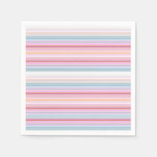 Cute white pinky stripes napkin