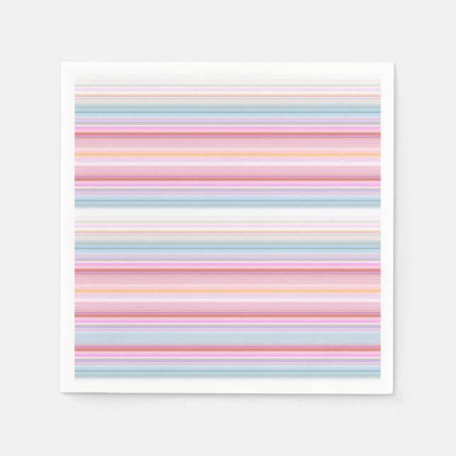 Cute white pinky stripes  napkin (Front)