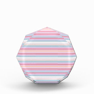 Cute white pinky stripes photo block