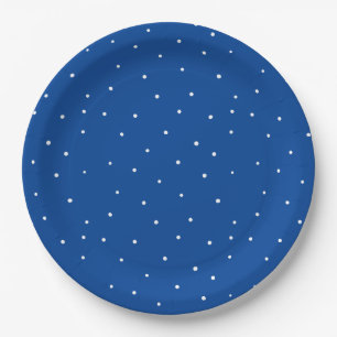Cute white polka dots paper plate