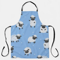 Cute white sheep: vintage lambs.
