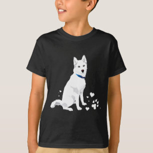 Cute White Siberian Husky Sweet White Snow Dog T-Shirt