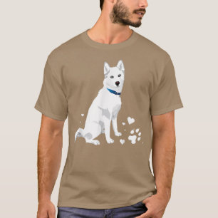 cute white Siberian Huskysweet white Snow dog T-Shirt