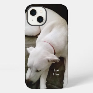 Cute White Sleeping Puppy Dog Labrador Mix iPhone 13 Case
