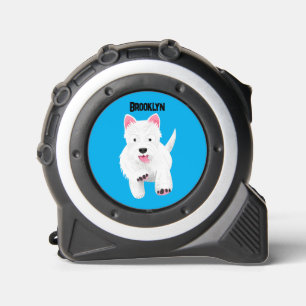 Cute white west highland terrier cartoon 1