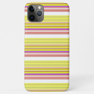 Cute white yellow stripes Case-Mate iPhone case