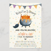 Cute Wicked Fun Is Brewing Halloween Party