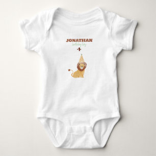 Cute Wild Animals Birthday Baby Bodysuit