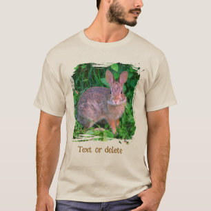 Cute Wild Brown Rabbit Wildlife Personalized T-Shirt