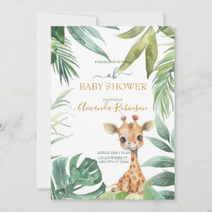 Cute Wild Jungle Animals  Invitation
