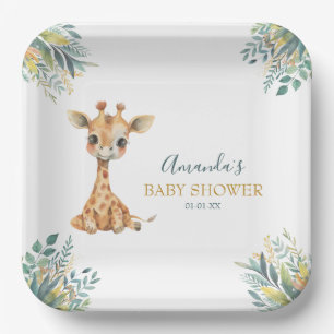 Cute Wild Jungle Animals Paper Plate