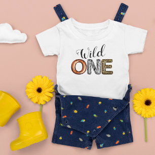 Cute Wild One 1st Birthday Baby T-Shirt