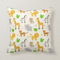 Cute Wild Safari Animal Modern Kids Pattern