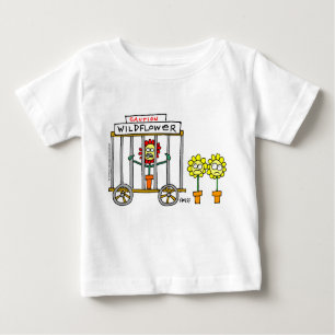 Cute Wildflower Cartoon Cranky Boisterous Funny Baby T-Shirt