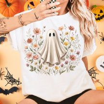 Cute Wildflower Ghost Halloween