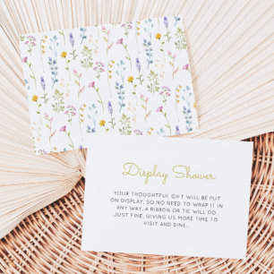 Cute Wildflower Pattern Enclosure Card
