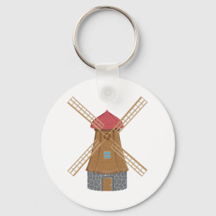 Cute Windmill Key Ring