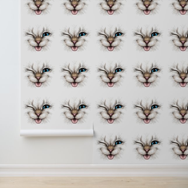 Cute Winking Cat Wallpaper (Application)