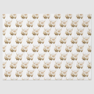 Cute Winter Arctic Cow Tissue Paper