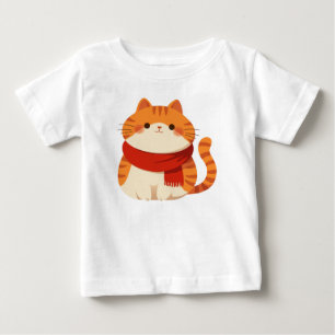 Cute Winter Cat Baby T-Shirt