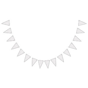 Cute Winter Cat Pattern with Scarves and Snowflake Bunting