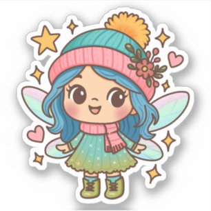 Cute Winter Fairy Kawaii Pastel Fantasy Art