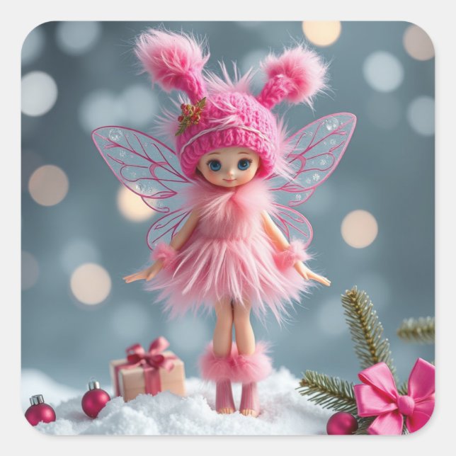Cute Winter Fairy Stickers (Front)