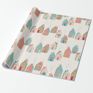 Cute winter houses Wrapping Paper