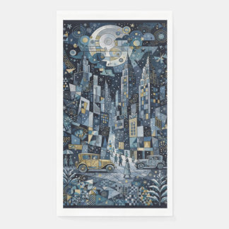 Cute Winter In The Big City Napkin