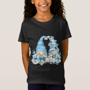 Cute Winter Lover Matching Gnomes For Women With S T-Shirt