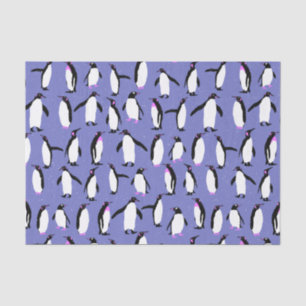 Cute winter penguin pattern tissue paper