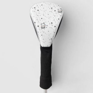 Cute Winter Polar Bear Snowflake Golf Head Cover