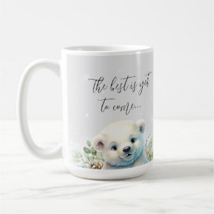Cute Winter Pregnancy Reveal Promoted to Grandma Coffee Mug