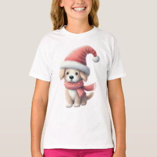 Cute Winter/Santa/Christmas puppy T-Shirt