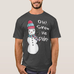 Cute Winter Snow Woman  T-Shirt