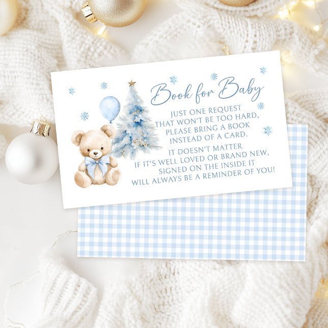 Cute Winter Teddy Bear Book for Baby Shower Cards (Creator Uploaded)