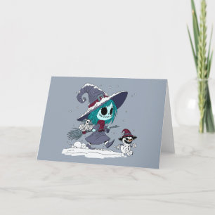 Cute Winter Witch Card