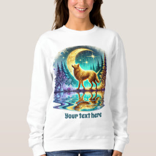 Cute Winter wolf customizable  Sweatshirt
